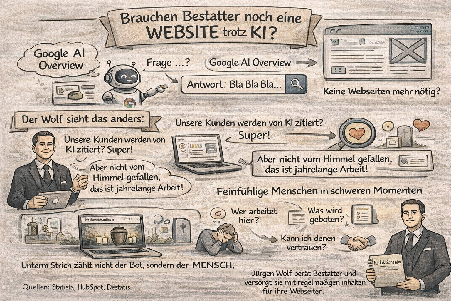Brauchen Bestatter noch eine Webseite trotz KI